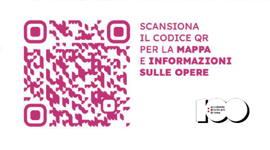 QR che permetteva di accedere al software della mostra